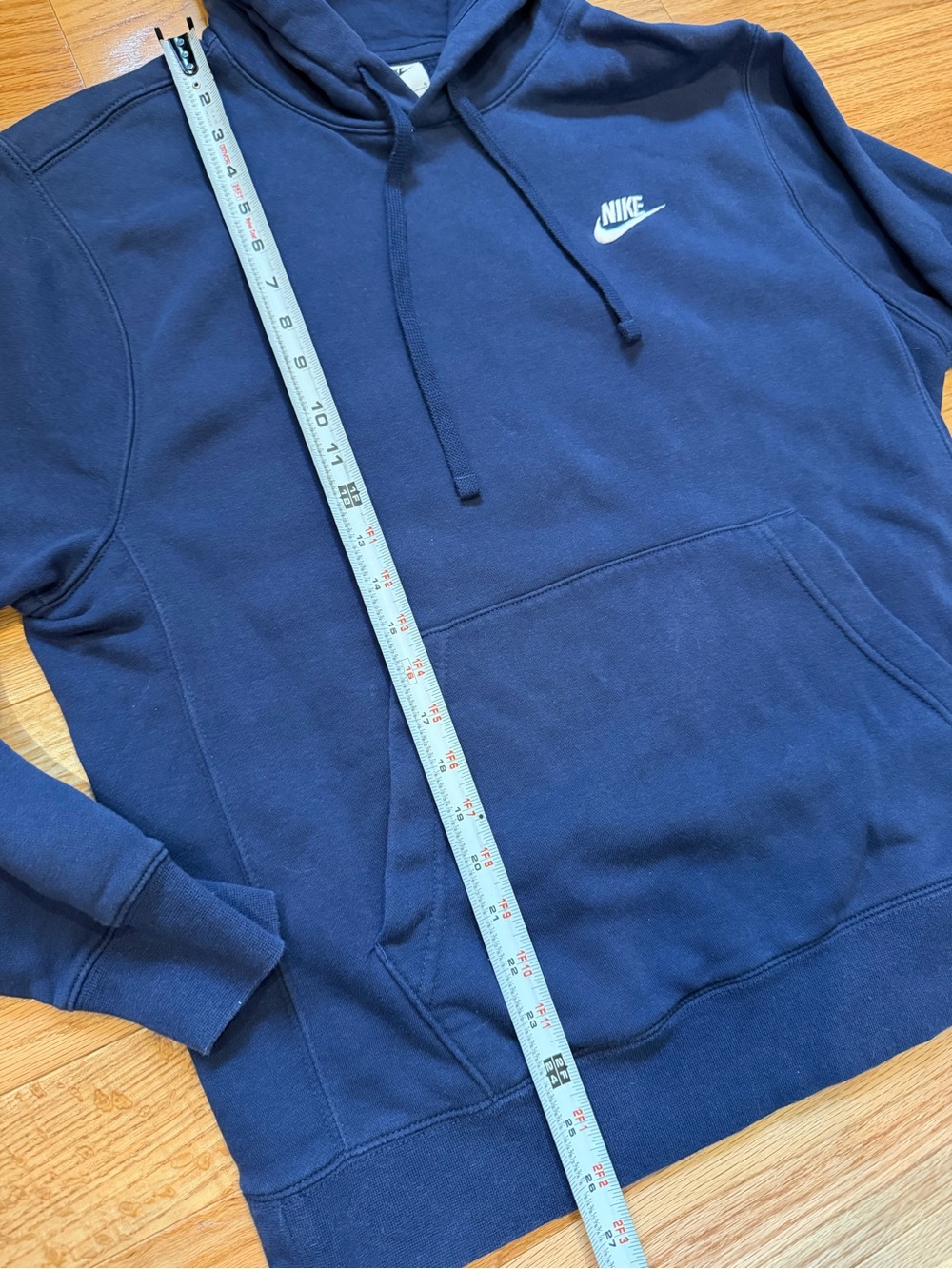 Nike Navy Hooded Pullover Sweatshirt - Picture 4 of 4